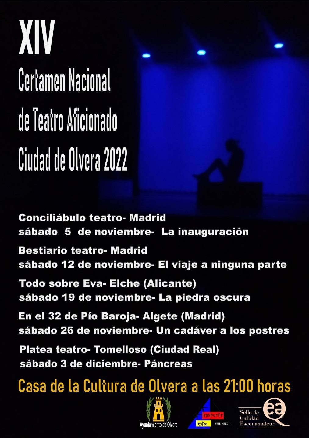XIV Certamen Nacional de Teatro Aficionado Ciudad de Olvera - Olvera (Cádiz)