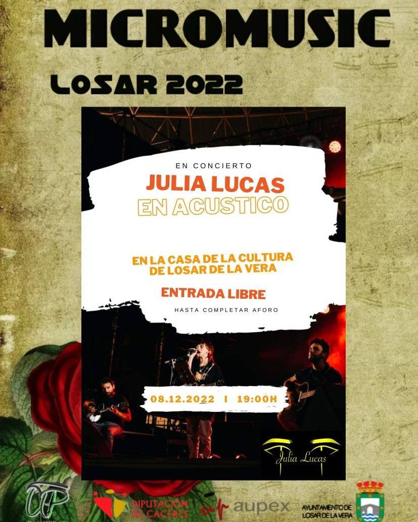 Julia Lucas en acústico (2022) - Losar de la Vera (Cáceres)