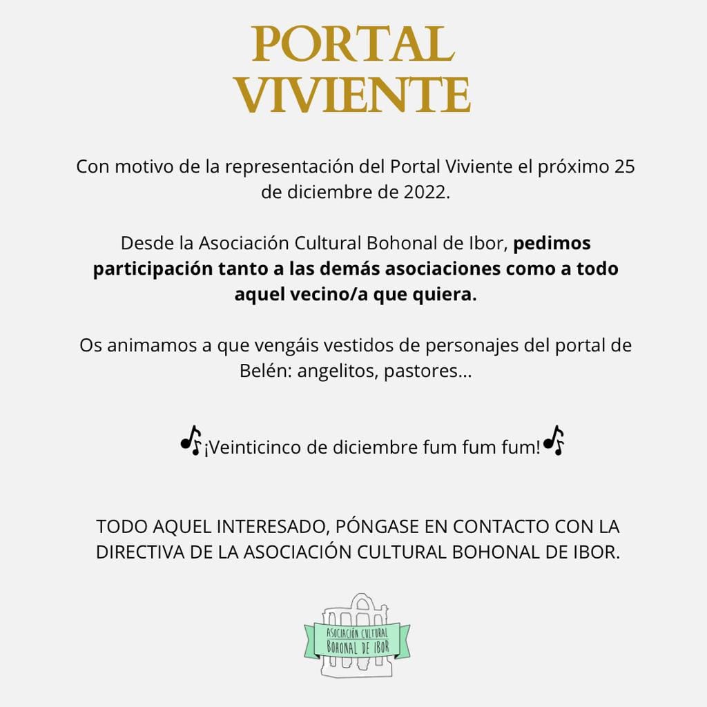 Portal viviente (2022) - Bohonal de Ibor (Cáceres) 2