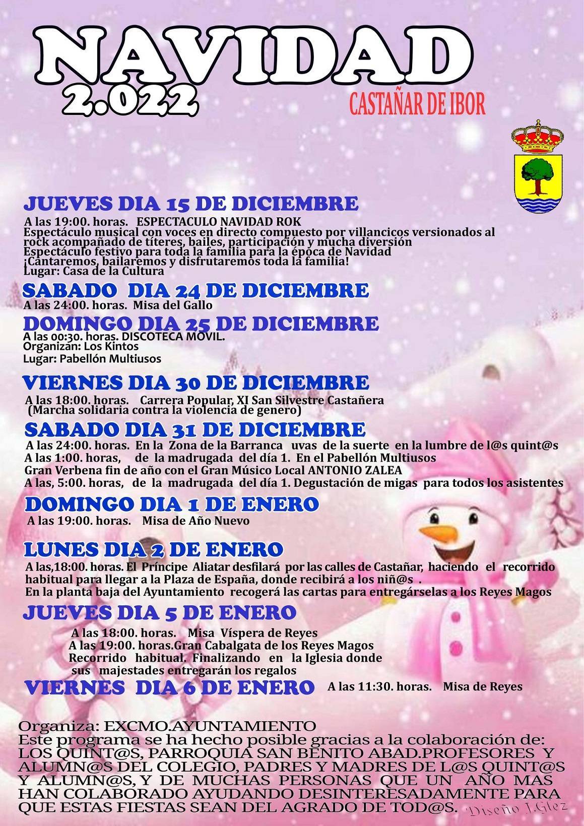 Programa de Navidad (2022) - Castañar de Ibor (Cáceres)