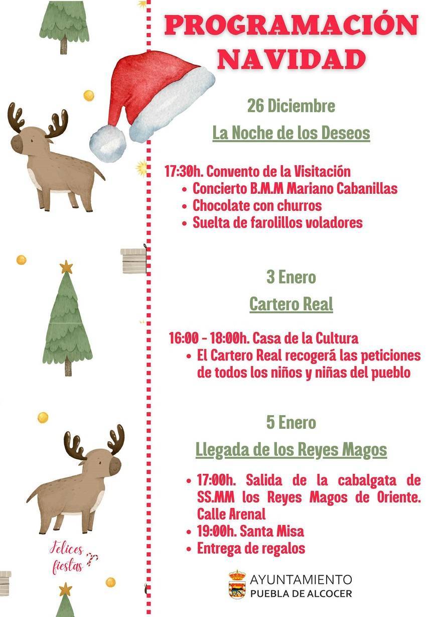 Programación de Navidad (2022-2023) - Puebla de Alcocer (Badajoz)