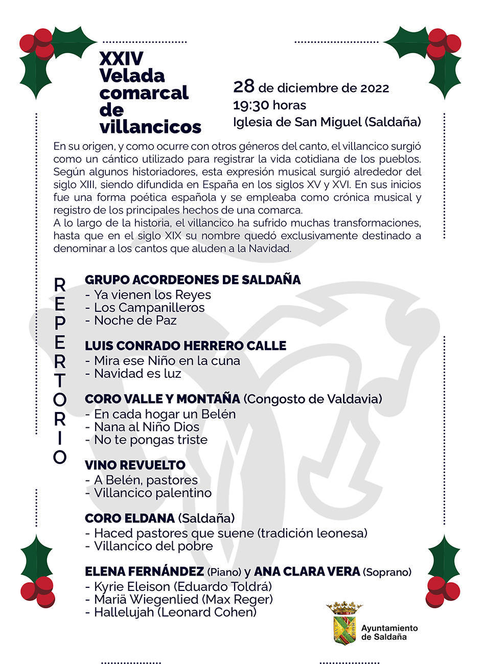 XXIV Velada Comarcal de Villancicos - Saldaña (Palencia)