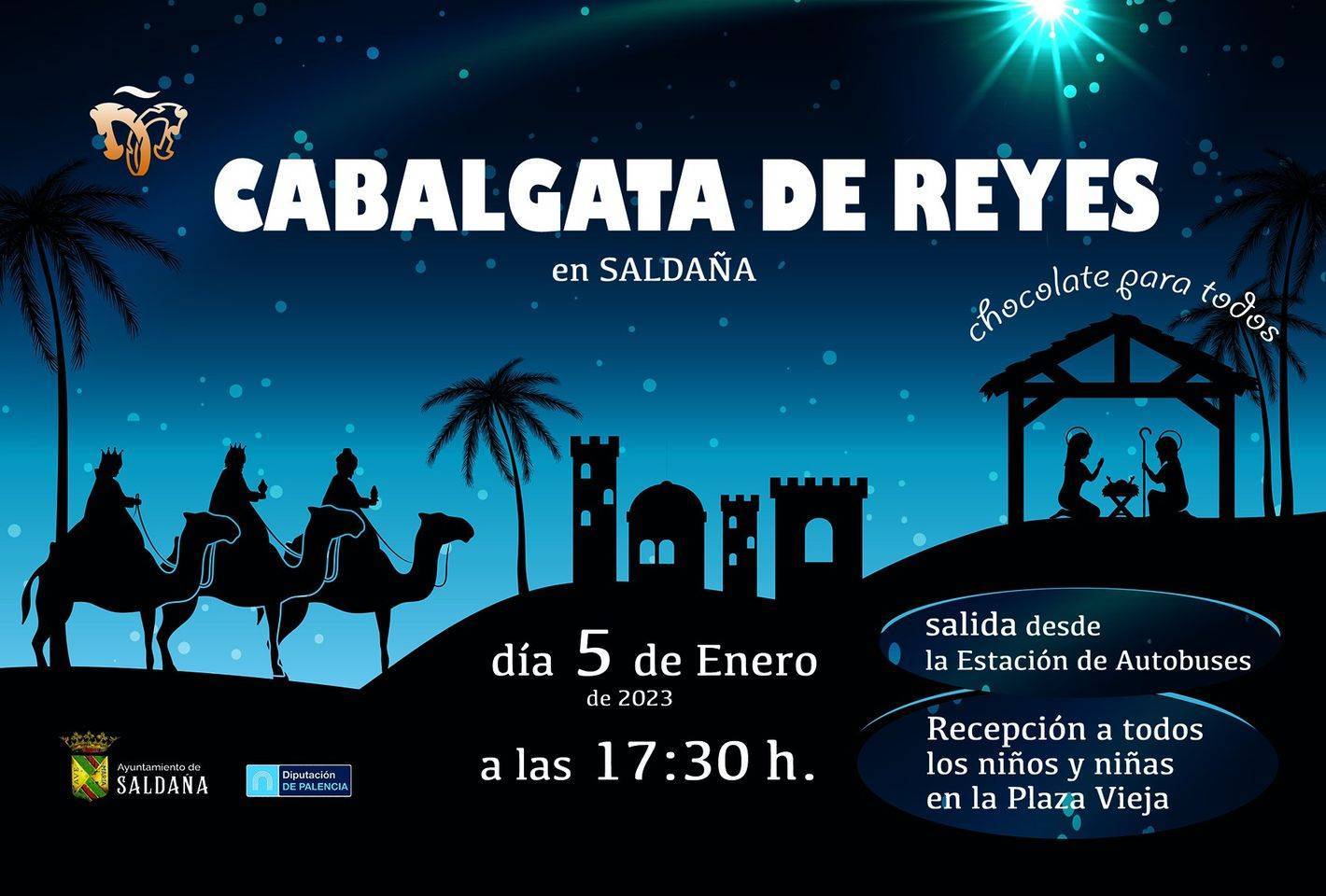 Cabalgata de los Reyes Magos (2023) - Saldaña (Palencia)