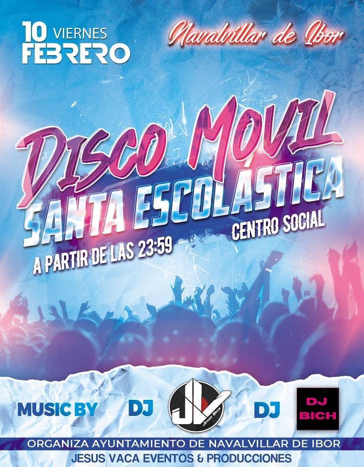 Disco móvil Santa Escolástica (2023) - Navalvillar de Ibor (Cáceres)