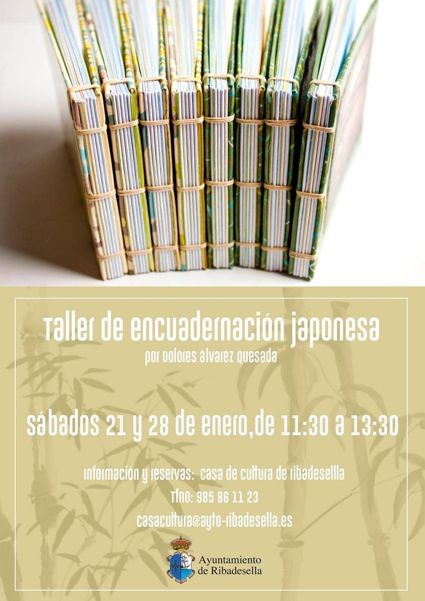 Taller de encuadernación japonesa (enero 2023) - Ribadesella (Asturias)