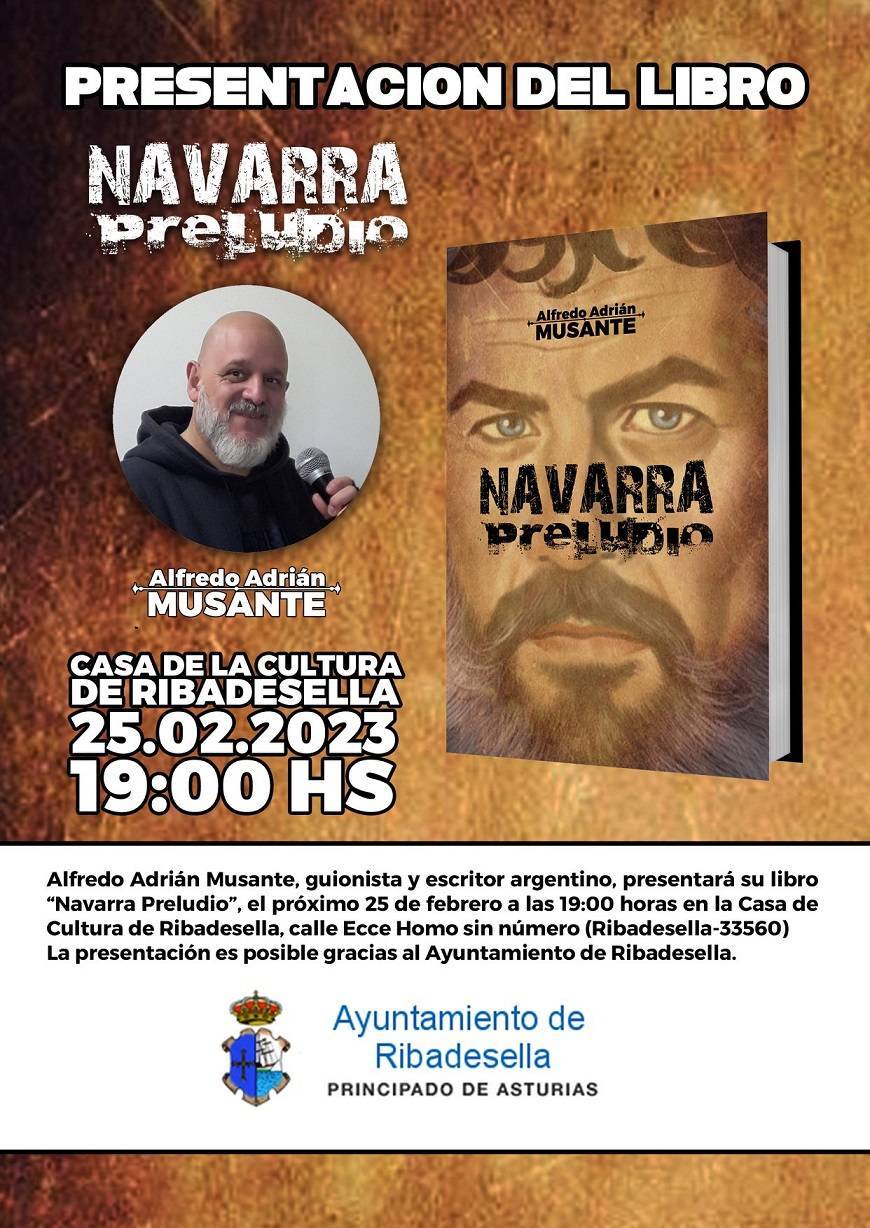 Presentación del libro 'Navarra preludio' (2023) - Ribadesella (Asturias)