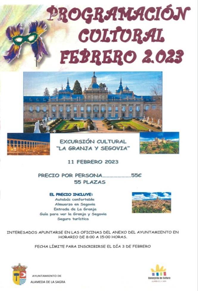 Programación cultural (febrero 2023) - Alameda de la Sagra (Toledo) 1