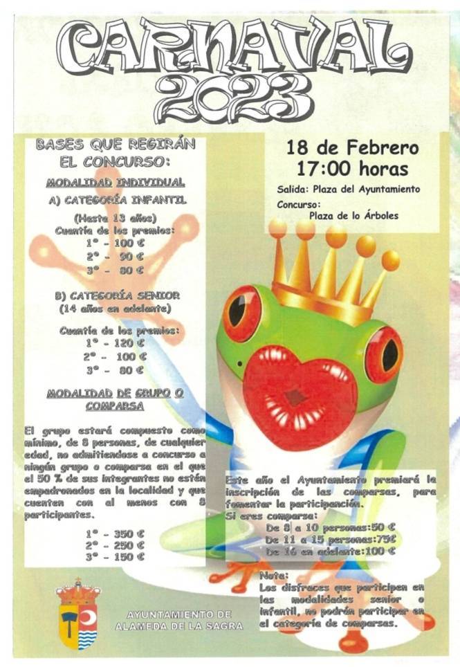 Programación cultural (febrero 2023) - Alameda de la Sagra (Toledo) 2