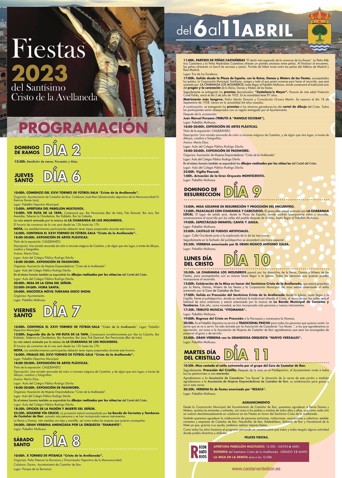 Fiestas del Santísimo Cristo de la Avellaneda (2023) - Castañar de Ibor (Cáceres)