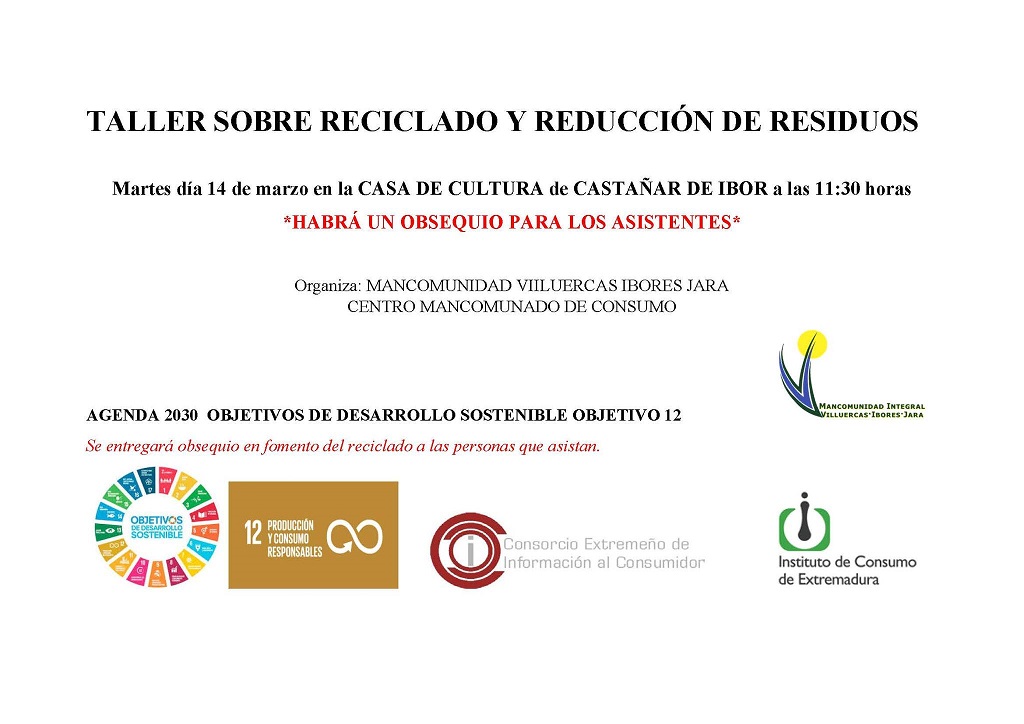Taller sobre el reciclado y reducción de residuos (2023) - Castañar de Ibor (Cáceres)