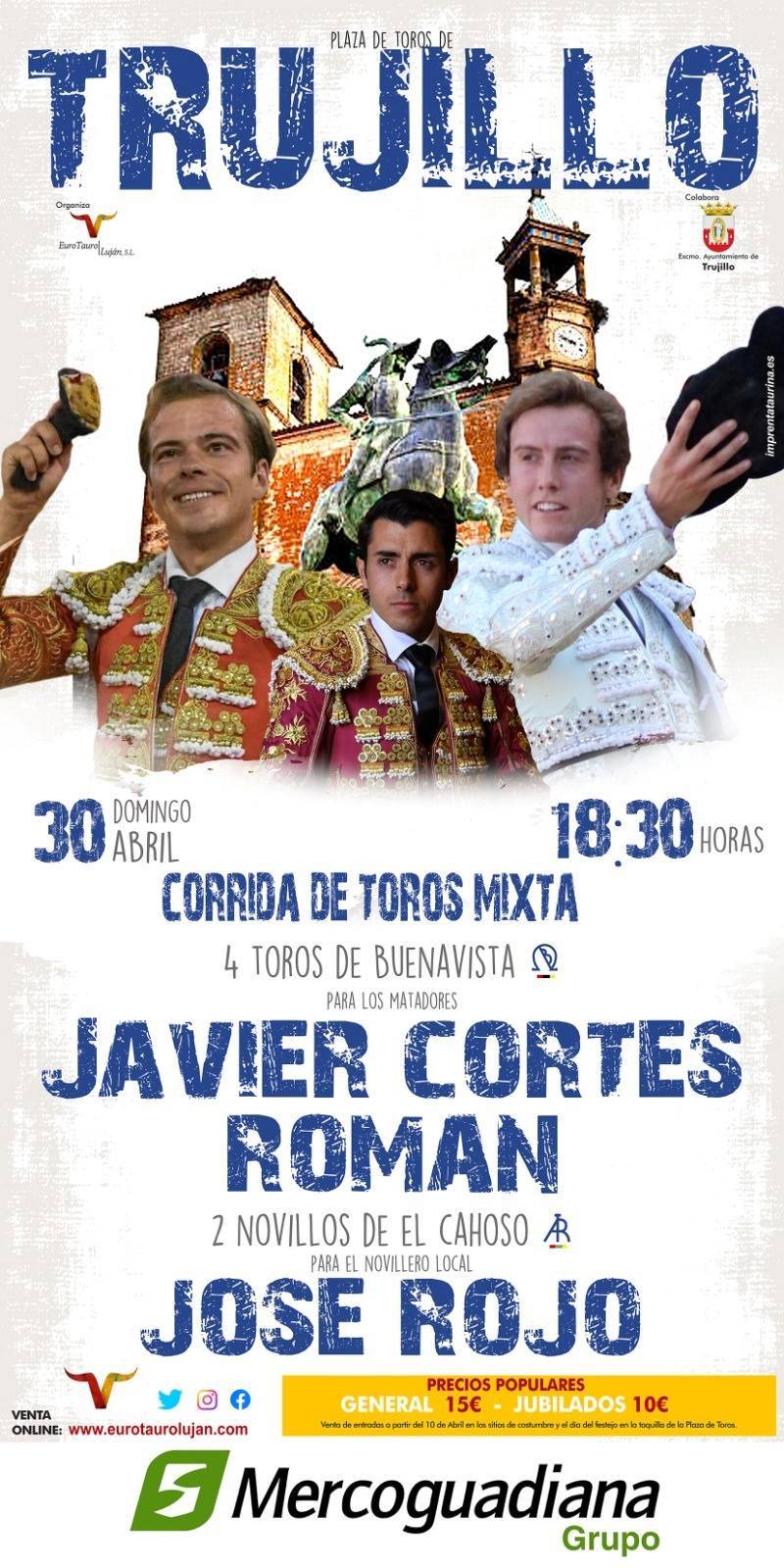 Corrida de toros mixta (abril 2023) - Trujillo (Cáceres)