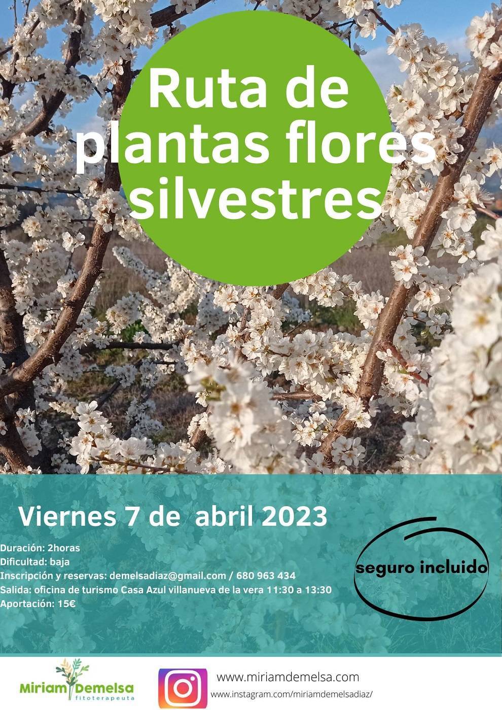 Ruta de plantas y flores silvestres (2023) - Villanueva de la Vera (Cáceres)