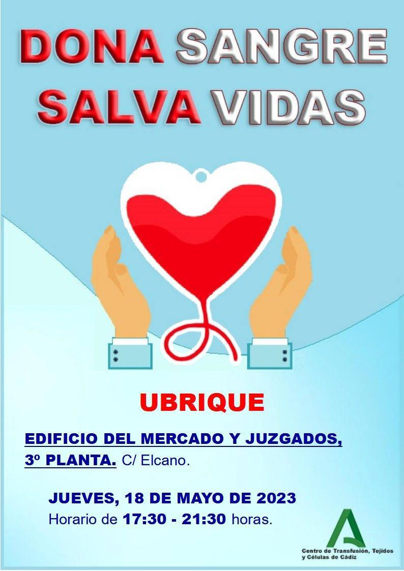 Donación de sangre (mayo 2023) - Ubrique (Cádiz)