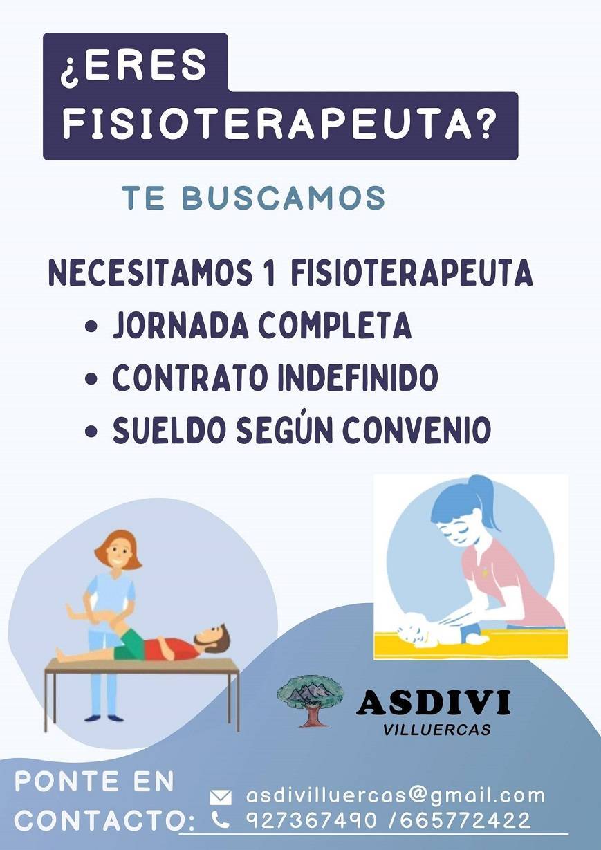 Fisioterapeuta ASDIVI Villuercas (2023) - Guadalupe (Cáceres)
