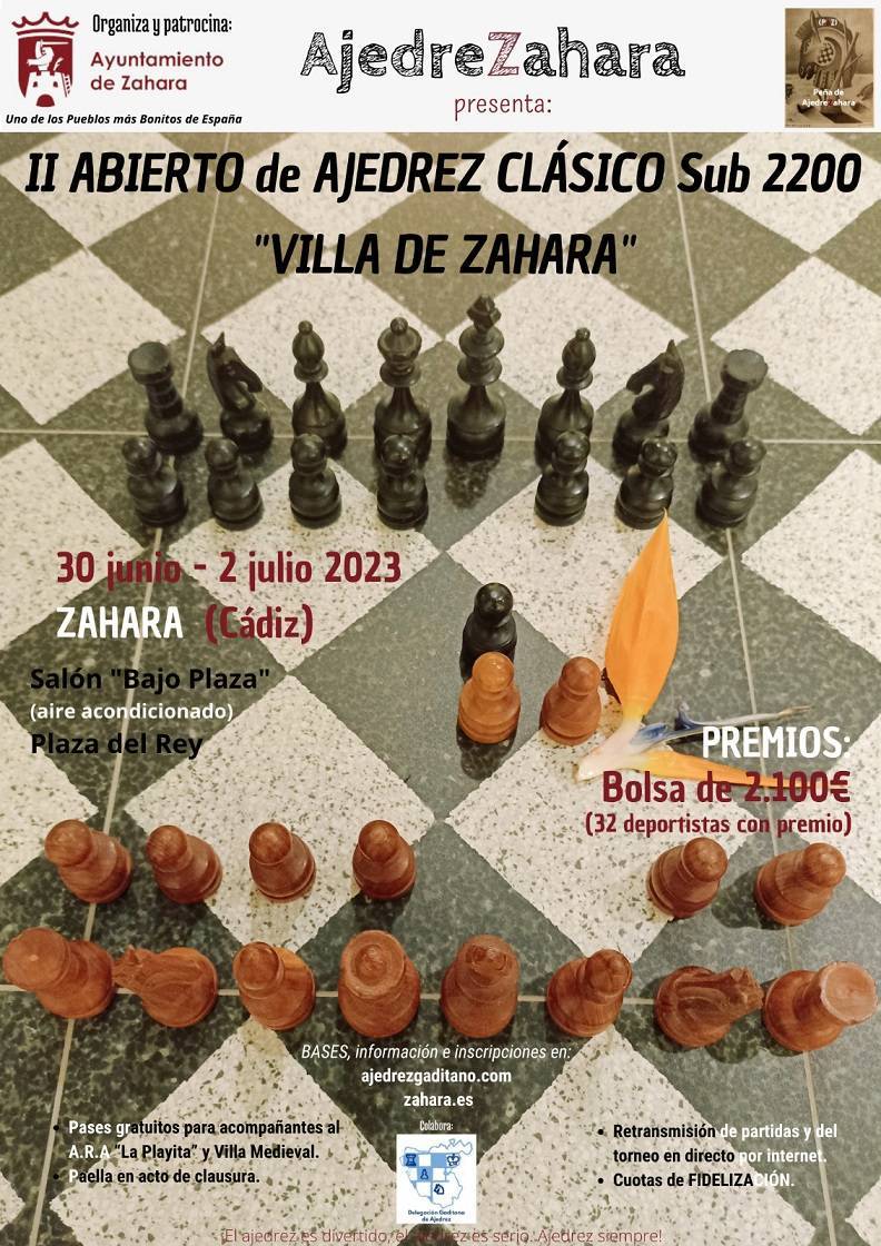 II Abierto de Ajedrez Clásico - Zahara de la Sierra (Cádiz)