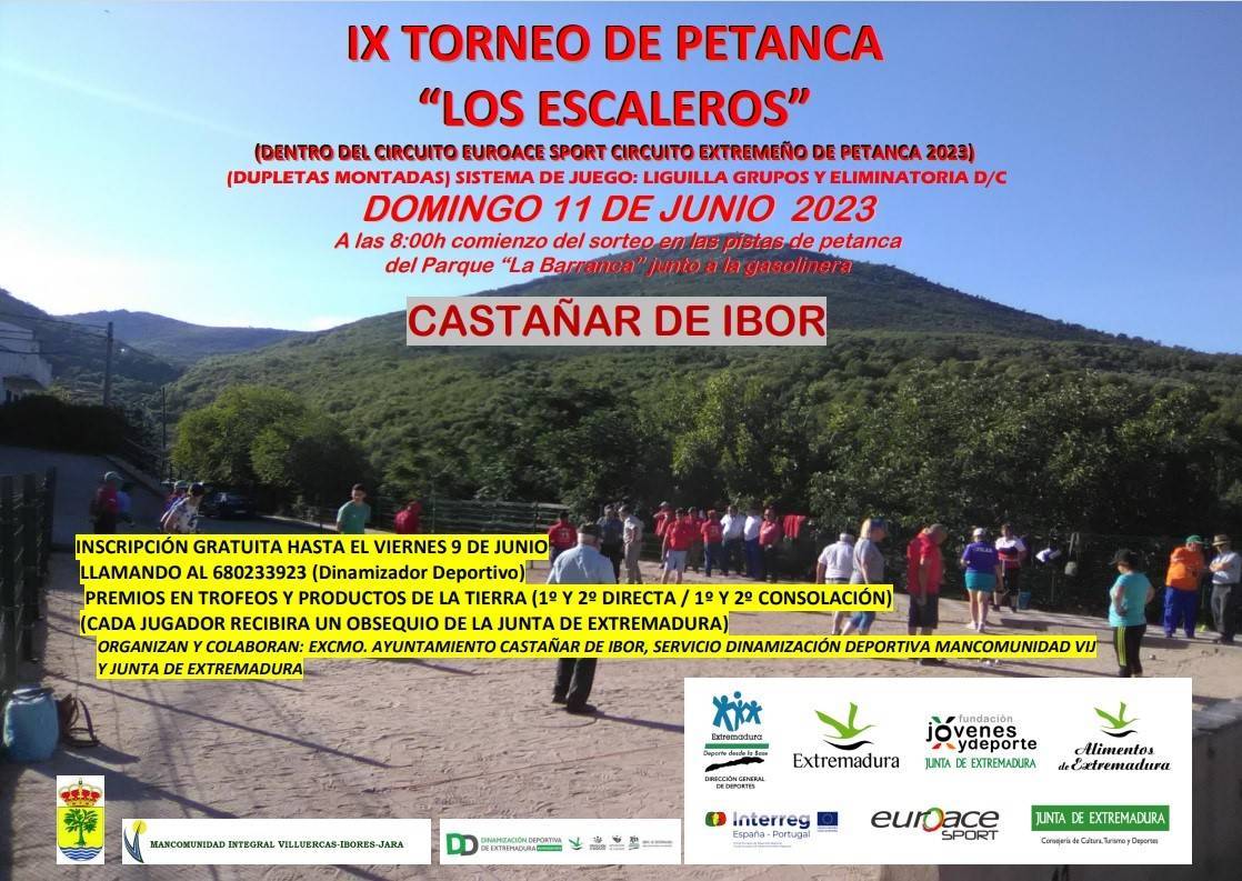 IX Torneo de Petanca 'Los Escaleros' - Castañar de Ibor (Cáceres)