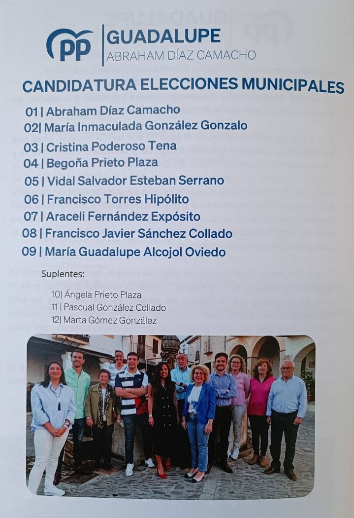 Programa electoral del PP (2023) - Guadalupe (Cáceres) 8
