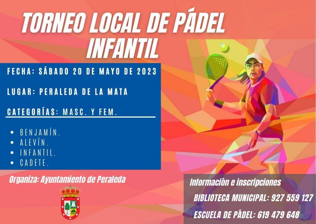 Torneo local de pádel infantil (2023) - Peraleda de la Mata (Cáceres)