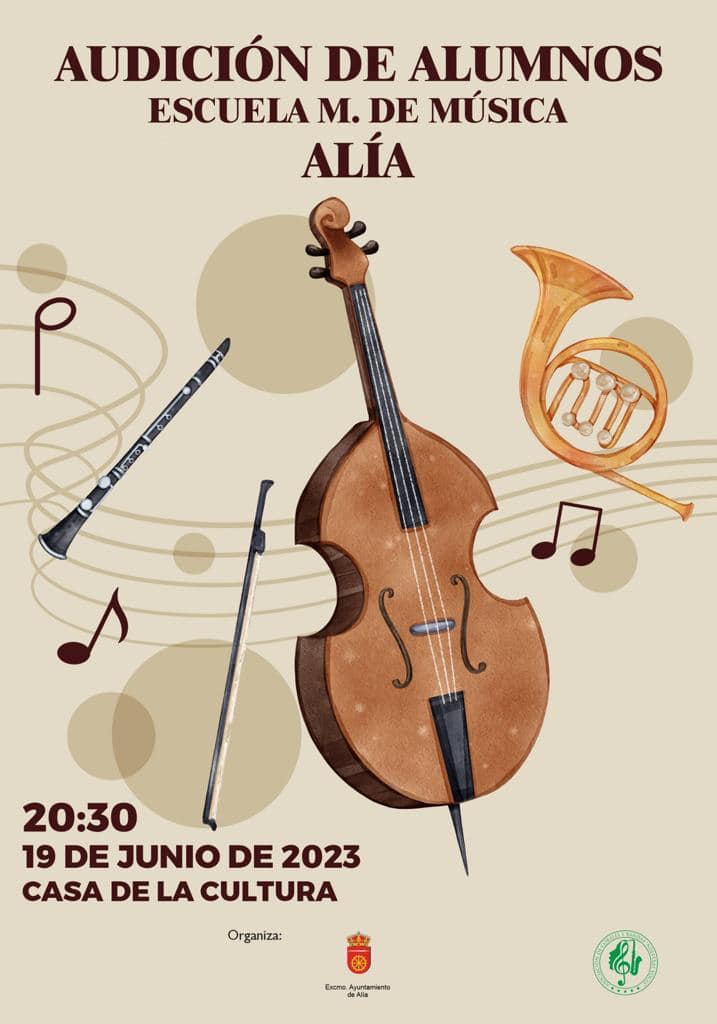 Audición de alumnos de la escuela municipal de música (2023) - Alía (Cáceres)