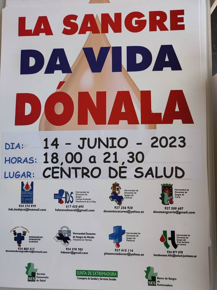 Donación de sangre (junio 2023) - Guadalupe (Cáceres)