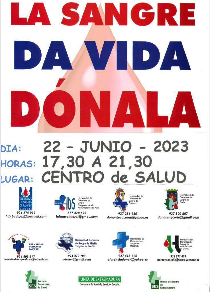 Donación de sangre (junio 2023) - Losar de la Vera (Cáceres)