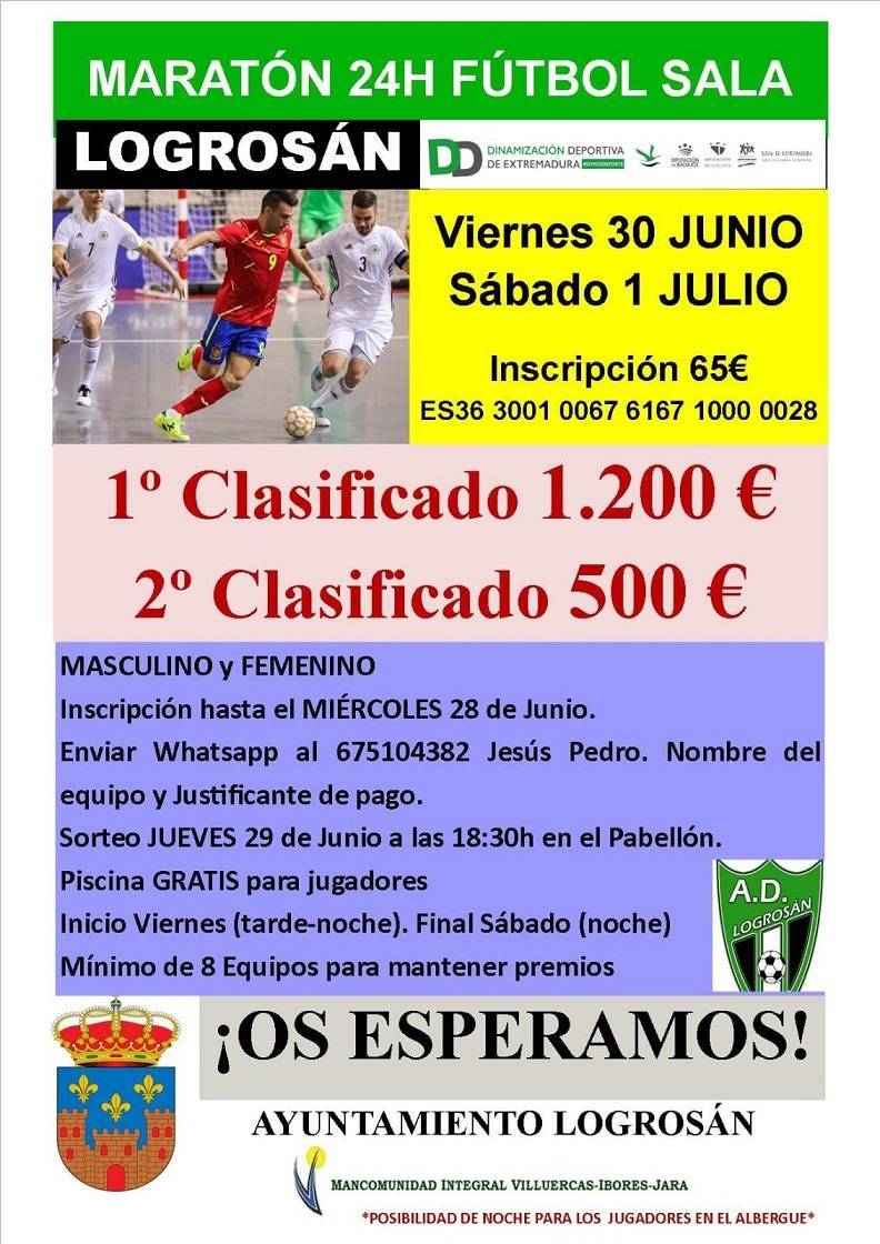 Maratón de 24 horas de fútbol sala (2023) - Logrosán (Cáceres)