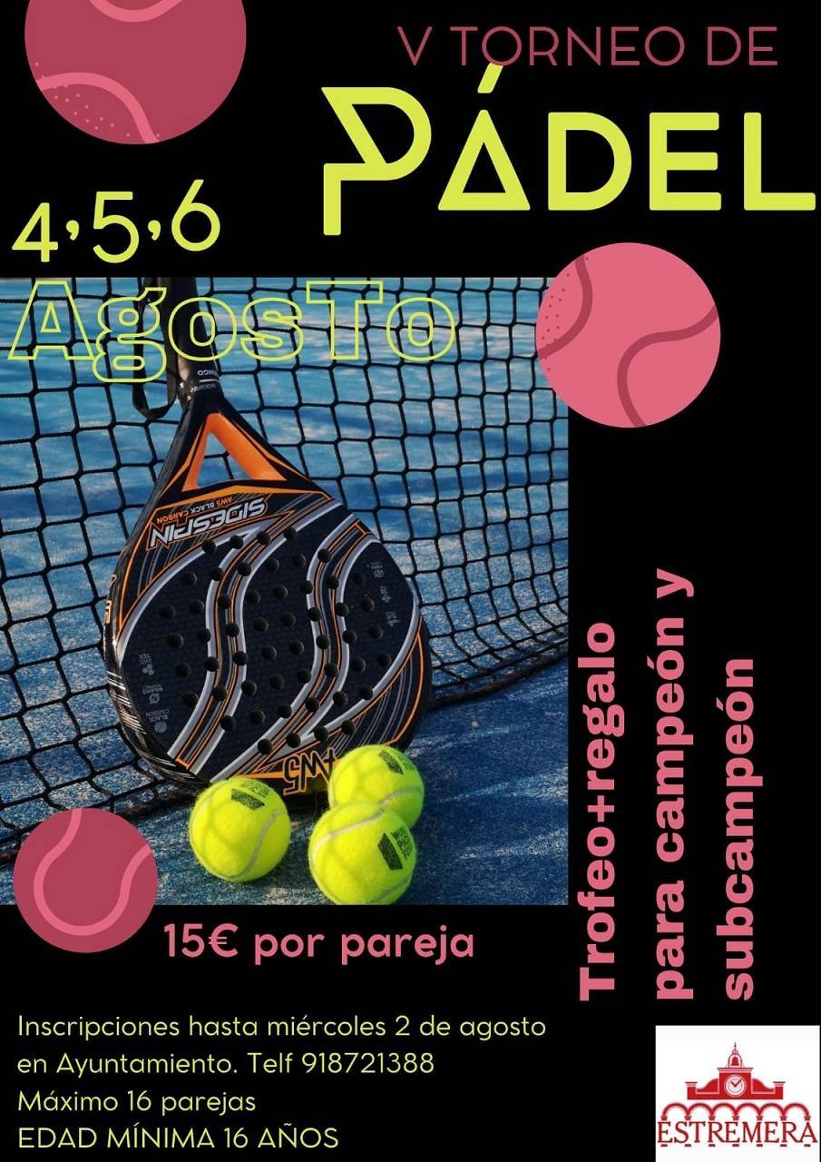 V Torneo de Pádel - Estremera (Madrid)