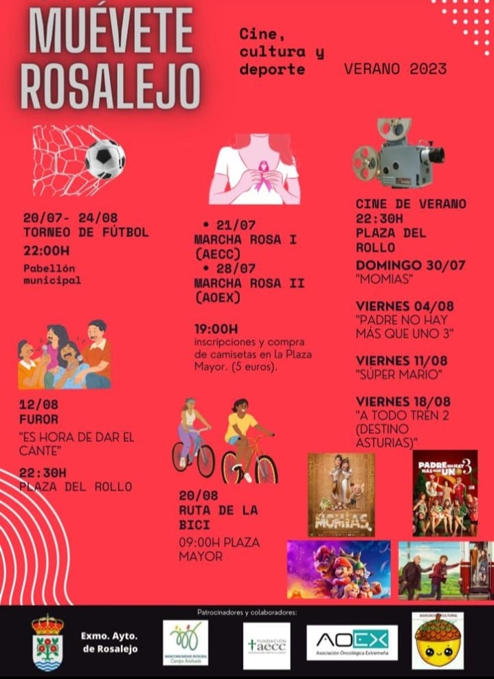 Actividades de verano (2023) - Rosalejo (Cáceres)