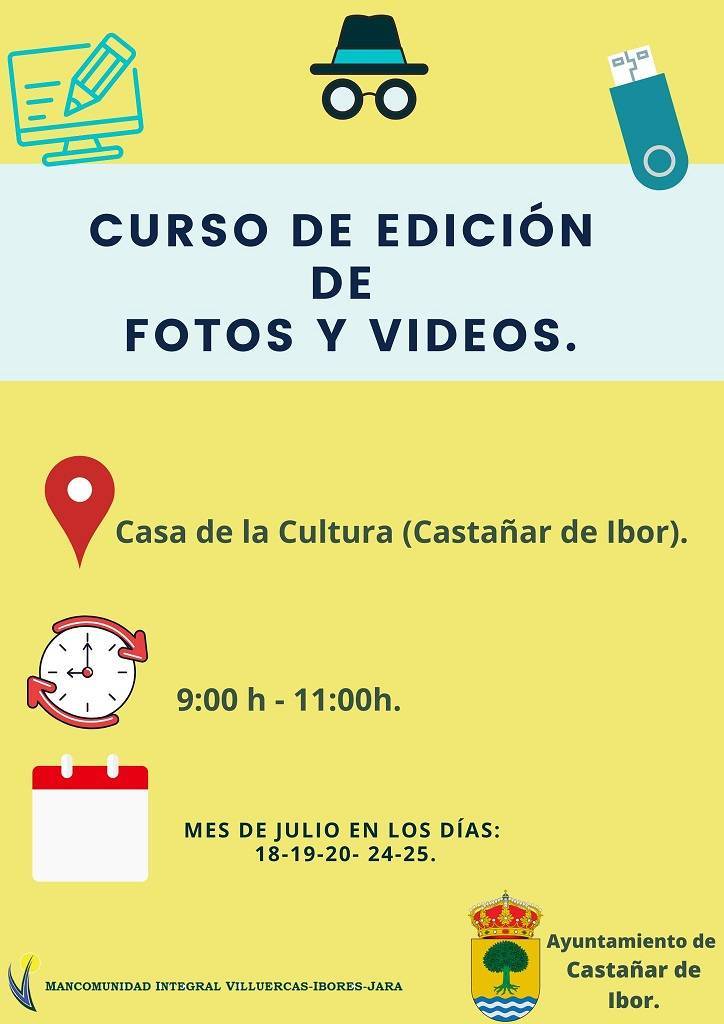 Curso de edición de fotos y vídeos (julio 2023) - Castañar de Ibor (Cáceres)