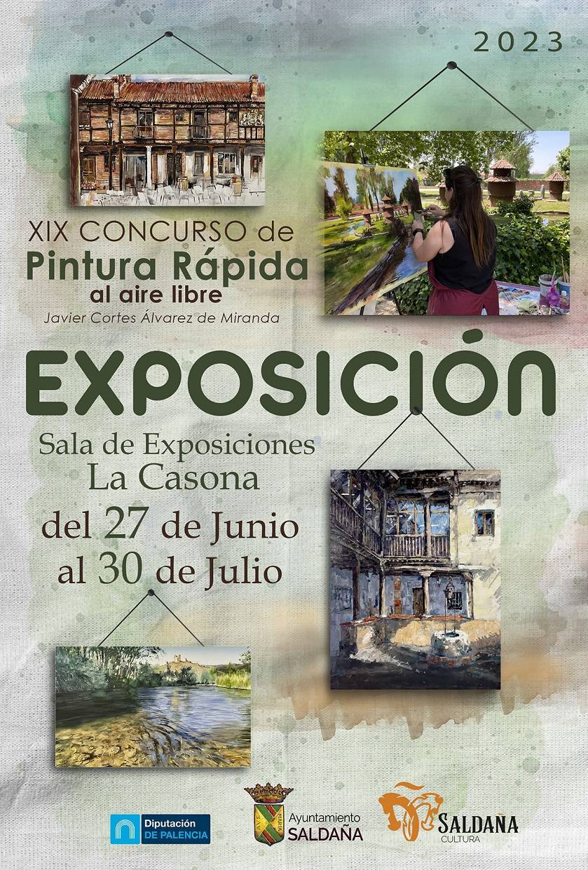 Exposición del XIX Concurso de Pintura Rápida al Aire Libre - Saldaña (Palencia)