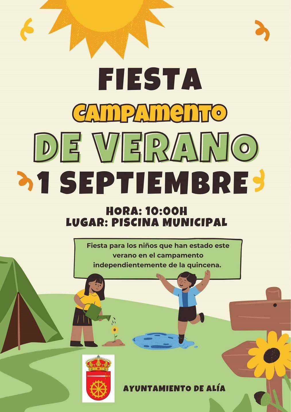 Fiesta infantil del campamento de verano (2023) - Alía (Cáceres)