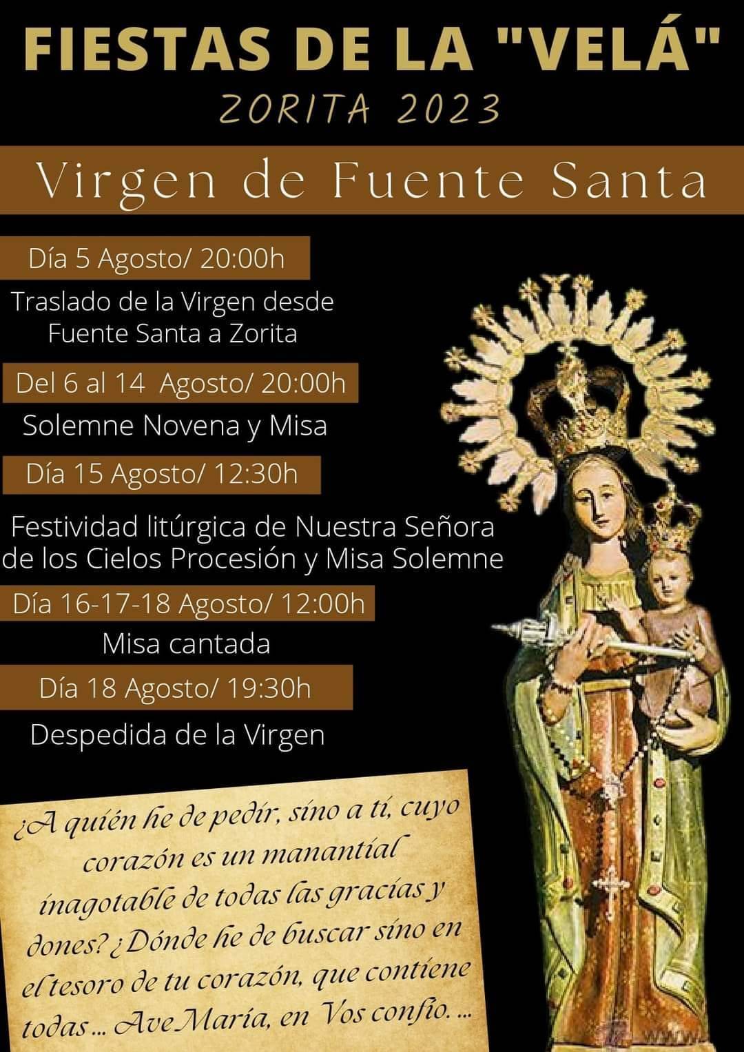 Fiestas de la Velá (2023) - Zorita (Cáceres)