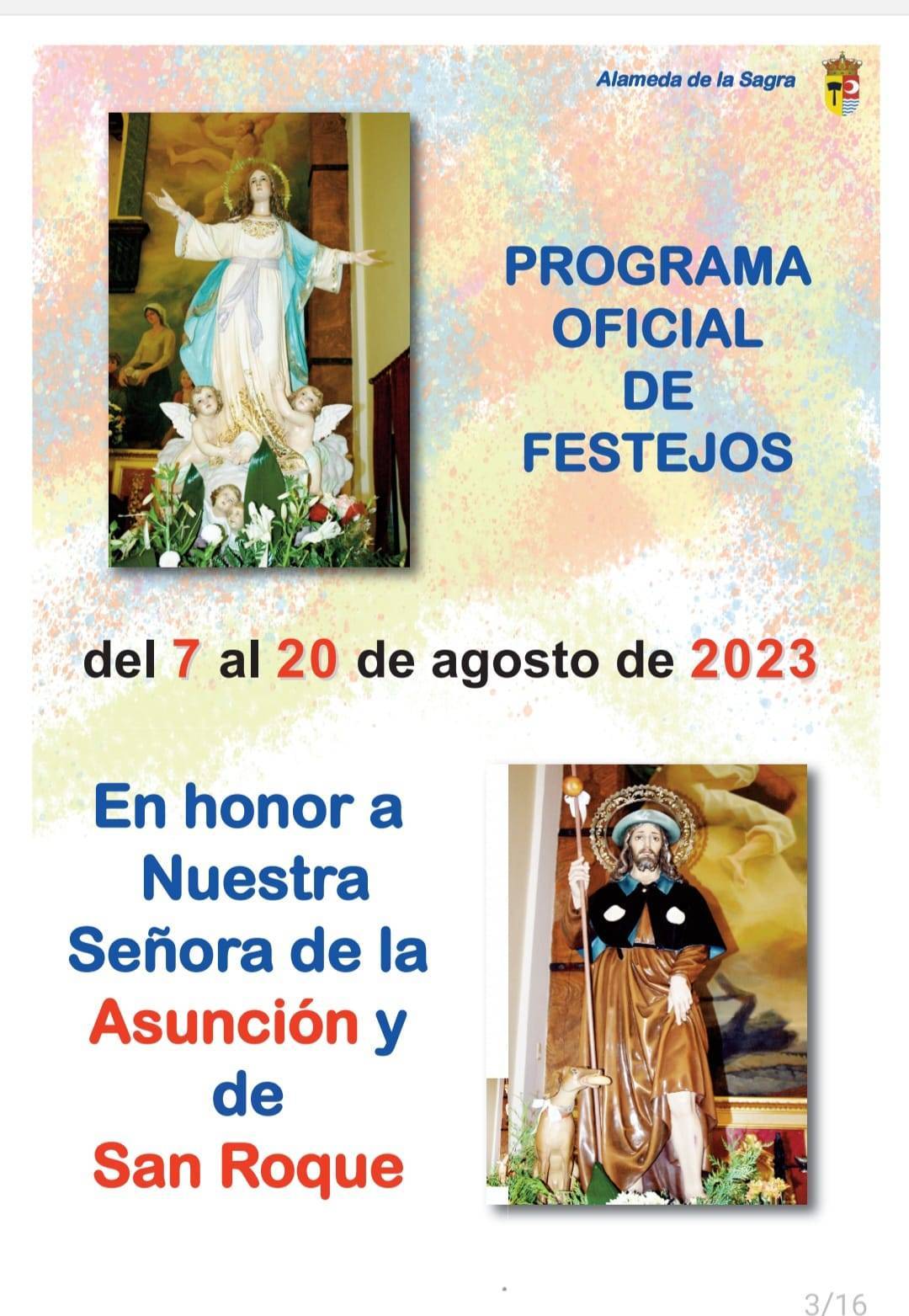 Fiestas patronales en honor a Nuestra Señora de la Asunción y San Roque (2023) - Alameda de la Sagra (Toledo) 2