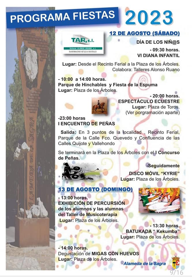Fiestas patronales en honor a Nuestra Señora de la Asunción y San Roque (2023) - Alameda de la Sagra (Toledo) 5