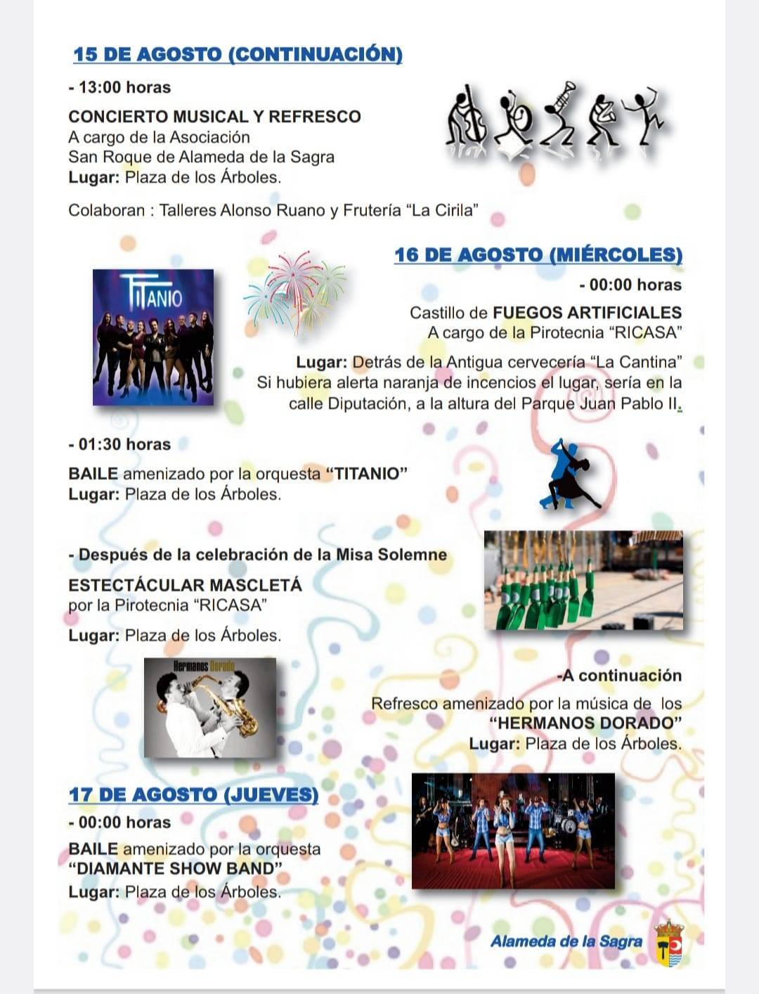 Fiestas patronales en honor a Nuestra Señora de la Asunción y San Roque (2023) - Alameda de la Sagra (Toledo) 7