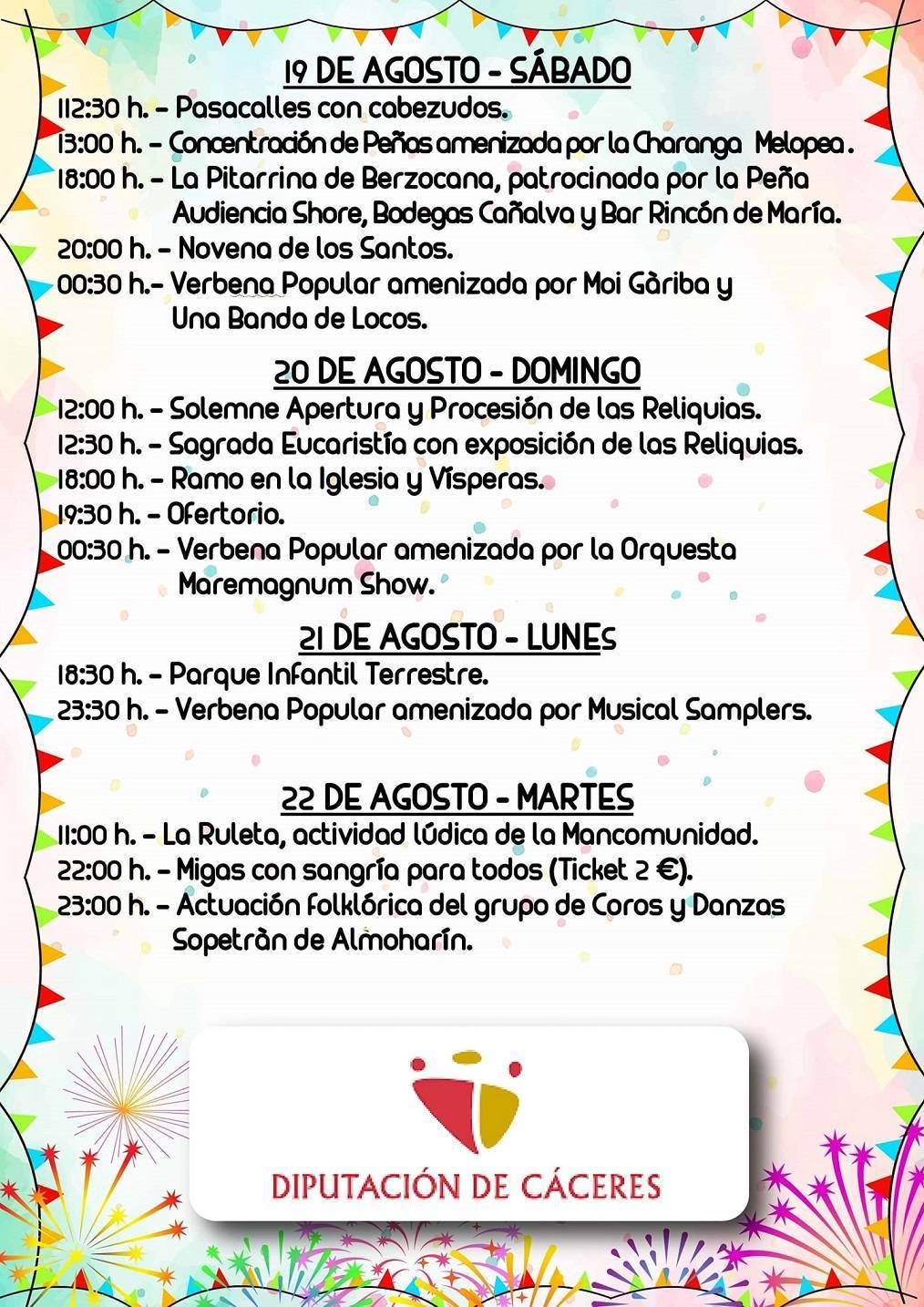 Fiestas patronales en honor a San Fulgencio y Santa Florentina (2023) - Berzocana (Cáceres) 4