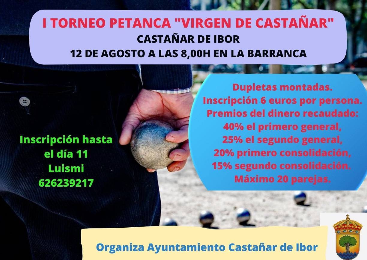 I Torneo de Petanca 'Virgen de Castañar' - Castañar de Ibor (Cáceres)