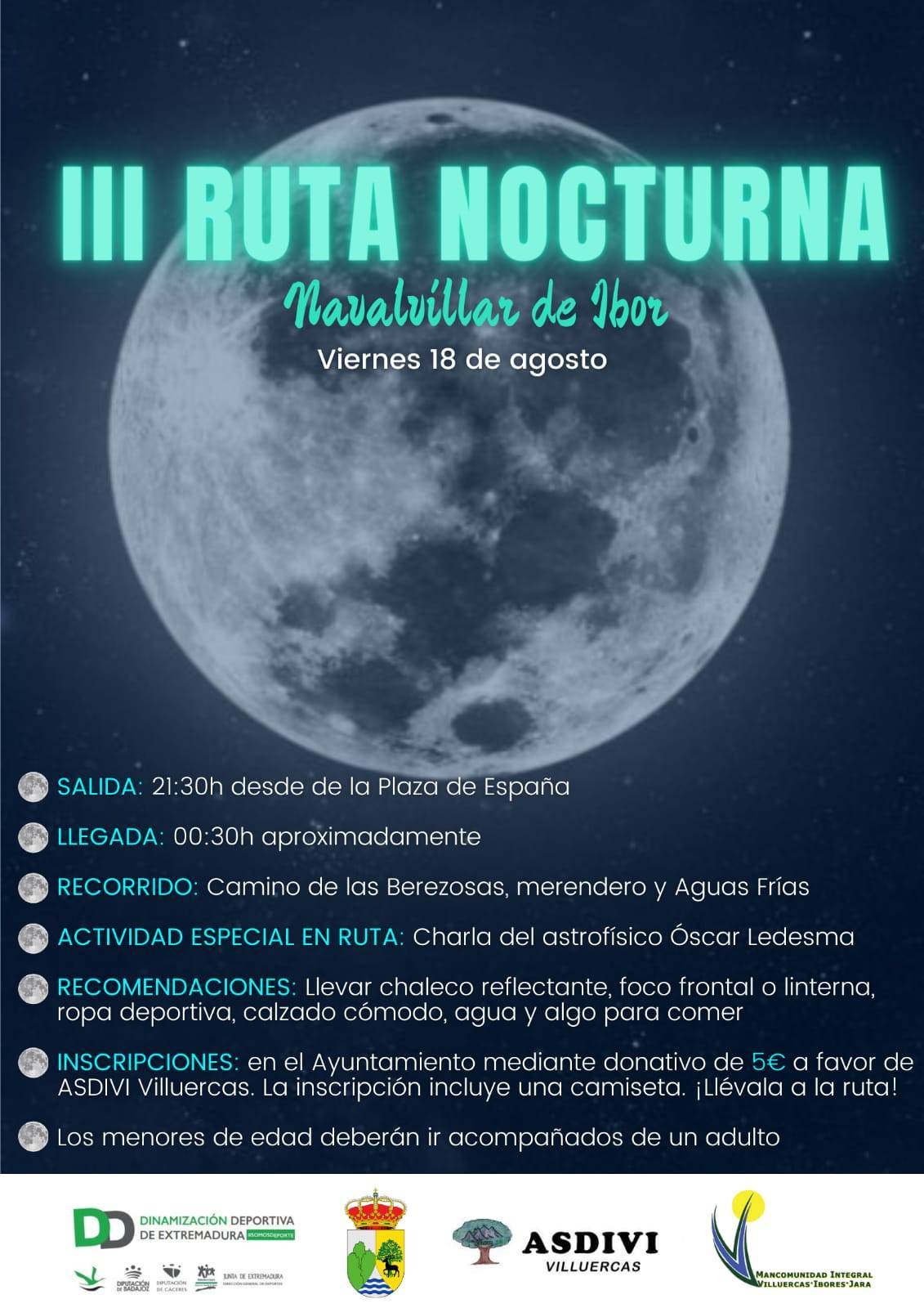III Ruta Nocturna - Navalvillar de Ibor (Cáceres)