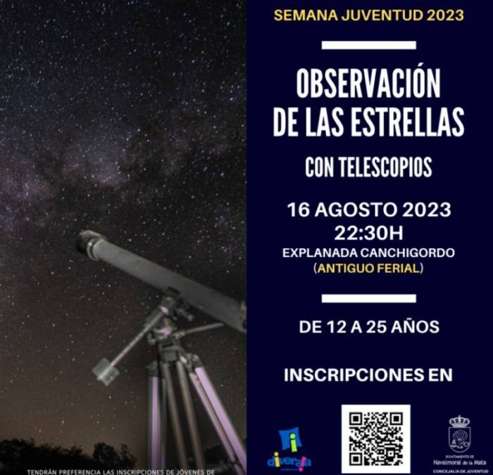 Observación de las estrellas con telescopios (2023) - Navalmoral de la Mata (Cáceres)