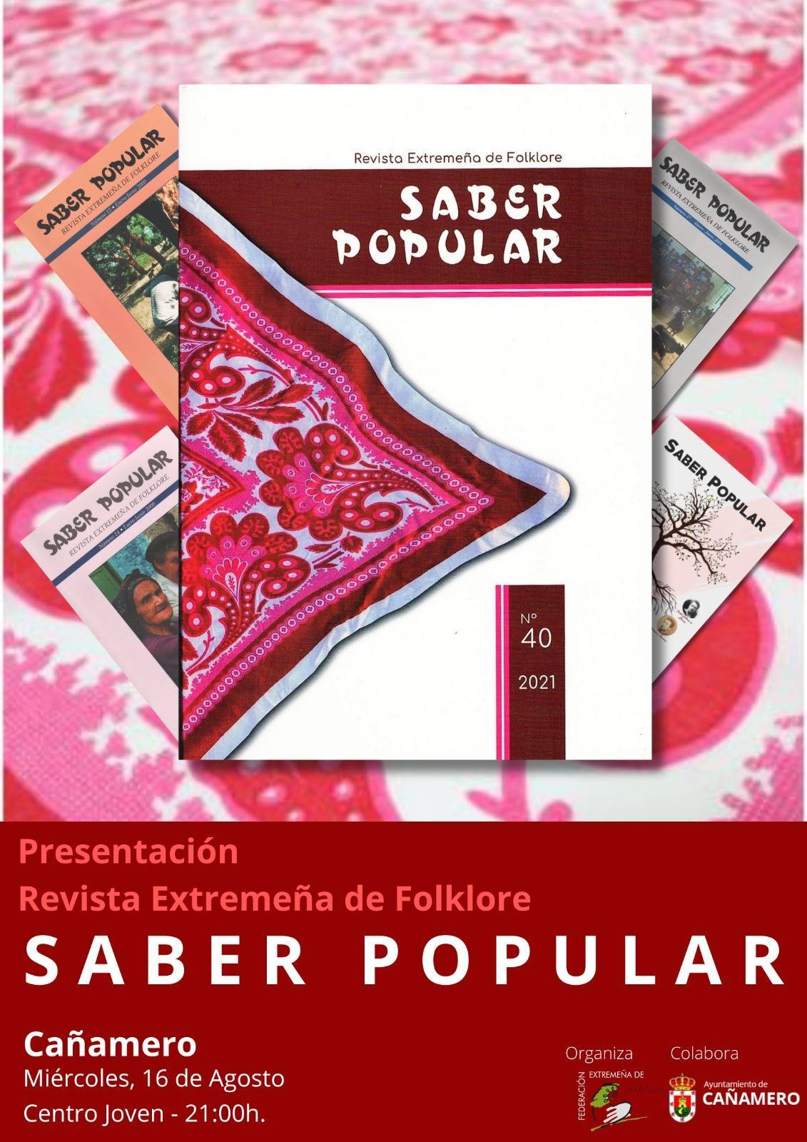 Presentación de la revista 'Saber Popular' (2023) - Cañamero (Cáceres)