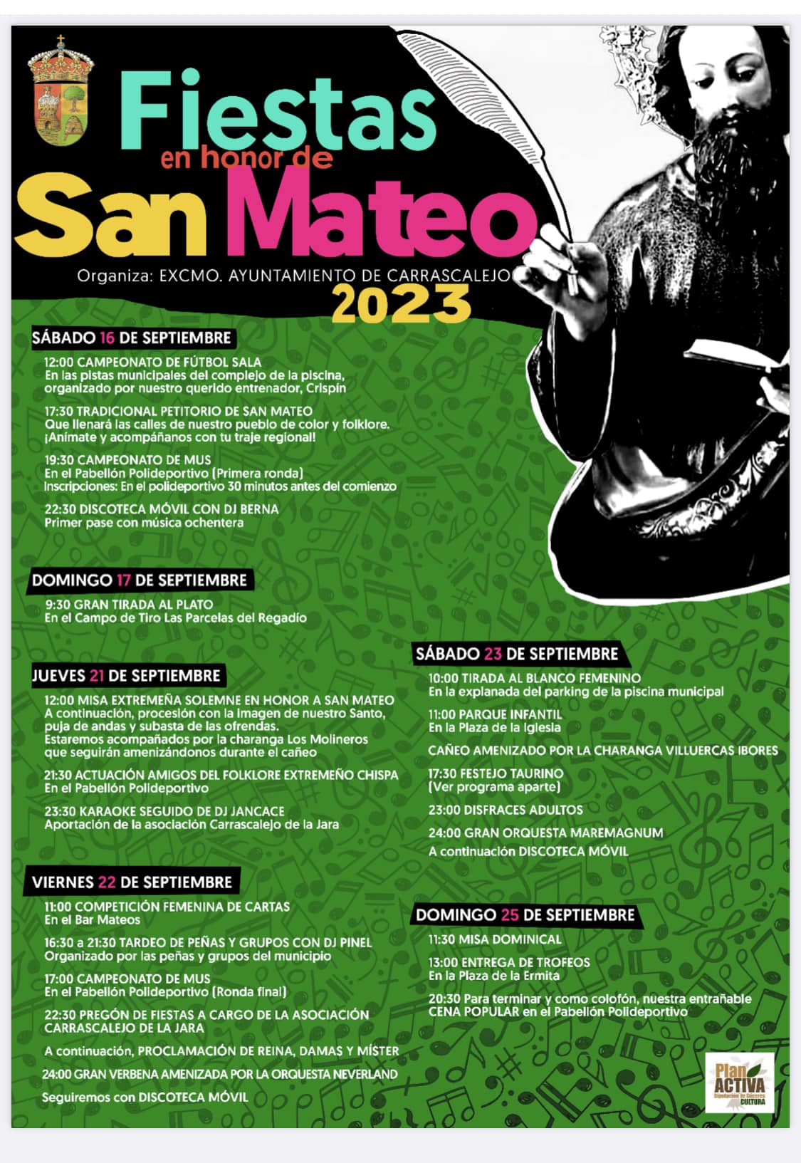 Fiestas en honor a San Mateo (2023) - Carrascalejo (Cáceres)