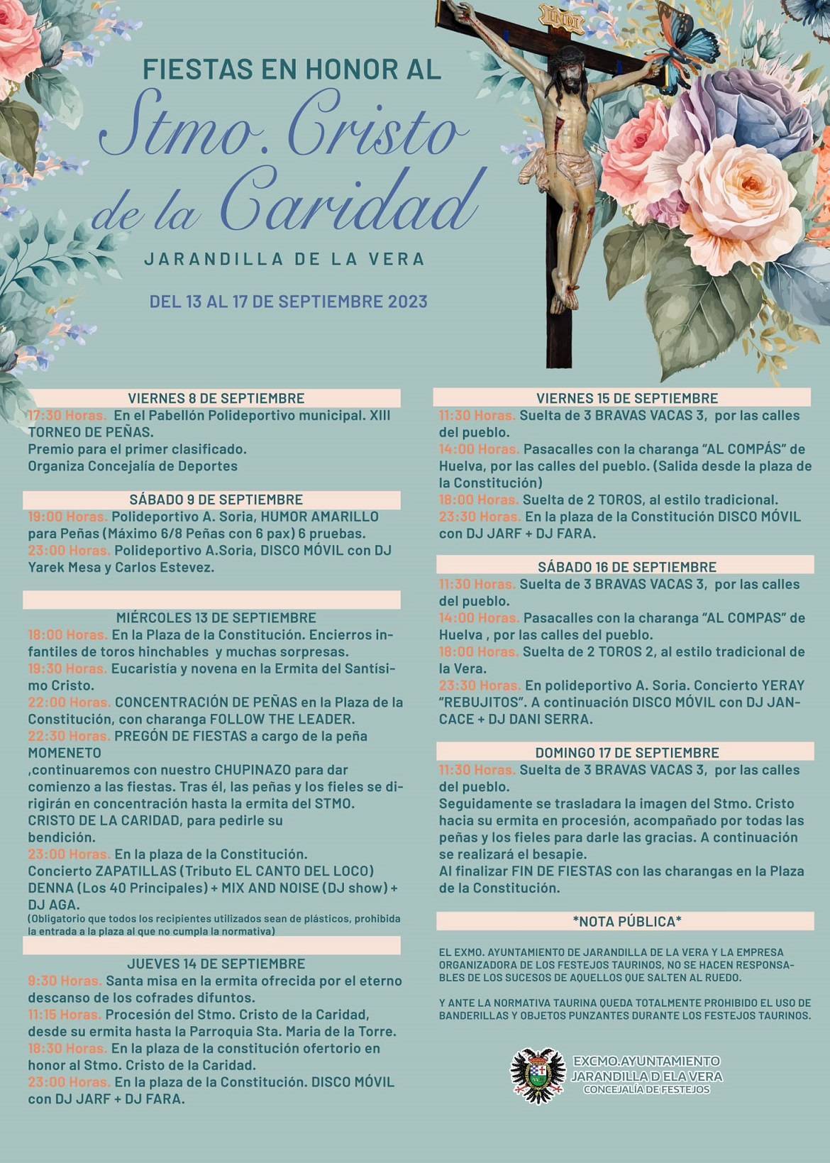 Fiestas en honor al Santísimo Cristo de la Caridad (2023) - Jarandilla de la Vera (Cáceres)