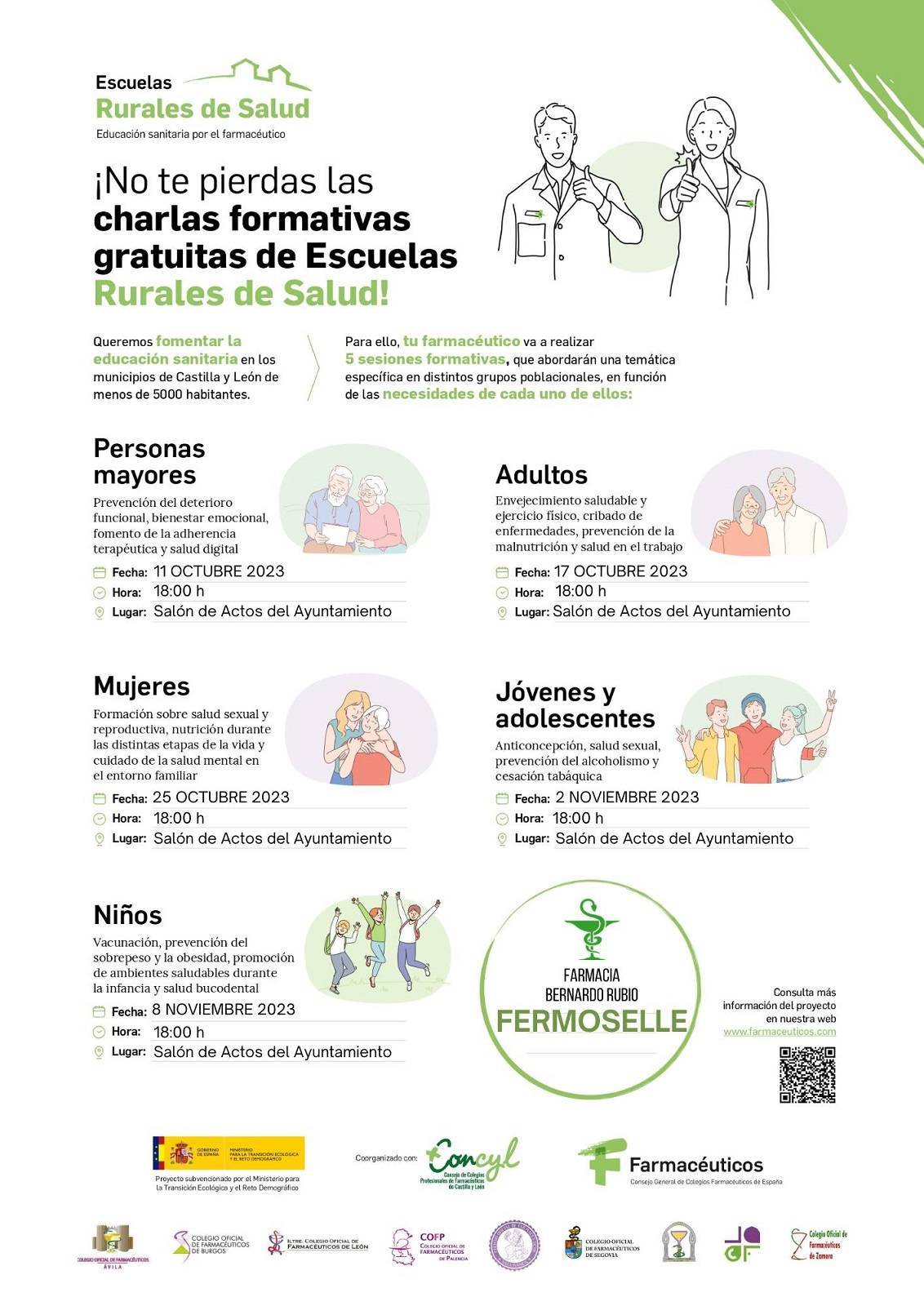 Charlas formativas de escuelas rurales de salud (2023) - Fermoselle (Zamora)