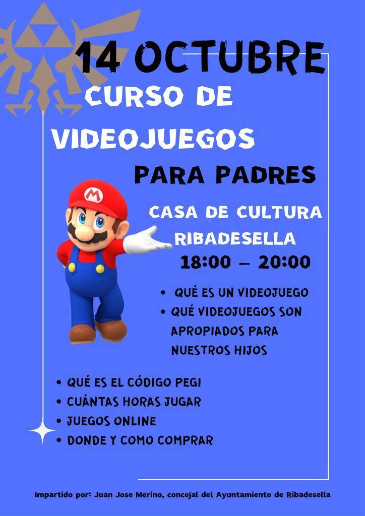 Curso de videojuegos para padres (2023) - Ribadesella (Asturias)