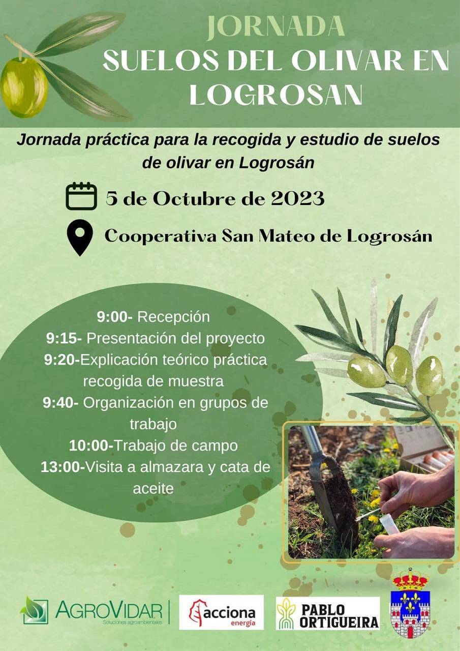 Jornada para la recogida y estudio de suelos de olivar (2023) - Logrosán (Cáceres)