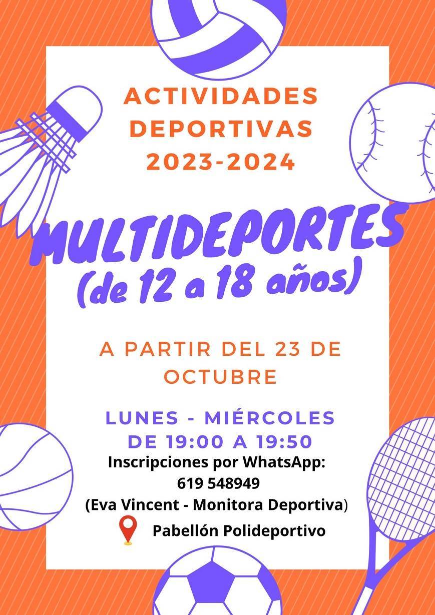 Multideportes de 12 a 18 años (2023-2024) - Guadalupe (Cáceres)