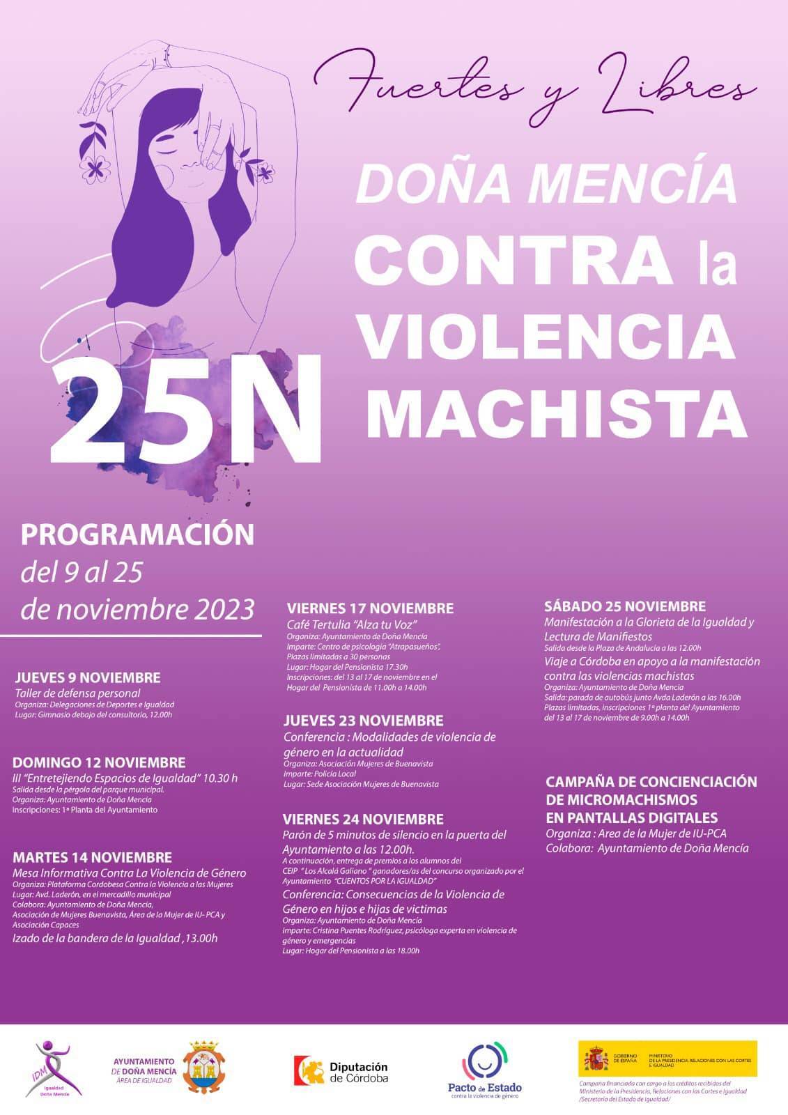 Día Internacional de la Eliminación de la Violencia contra la Mujer (2023) - Doña Mencía (Córdoba)