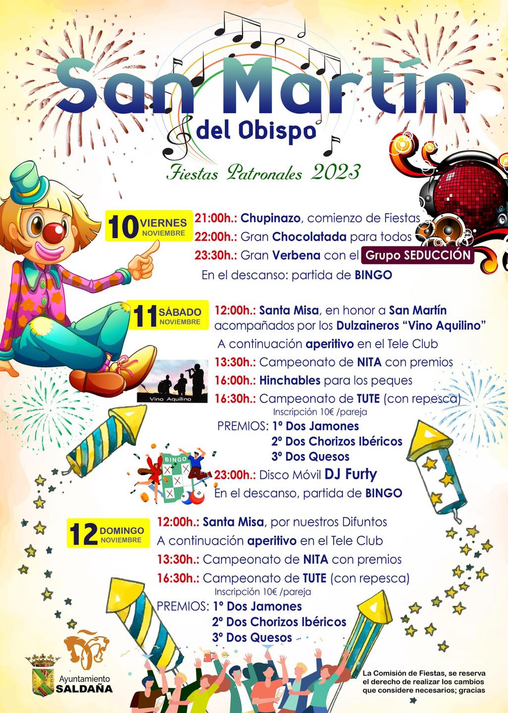 Fiestas patronales de San Martín (2023) - San Martín del Obispo (Palencia)