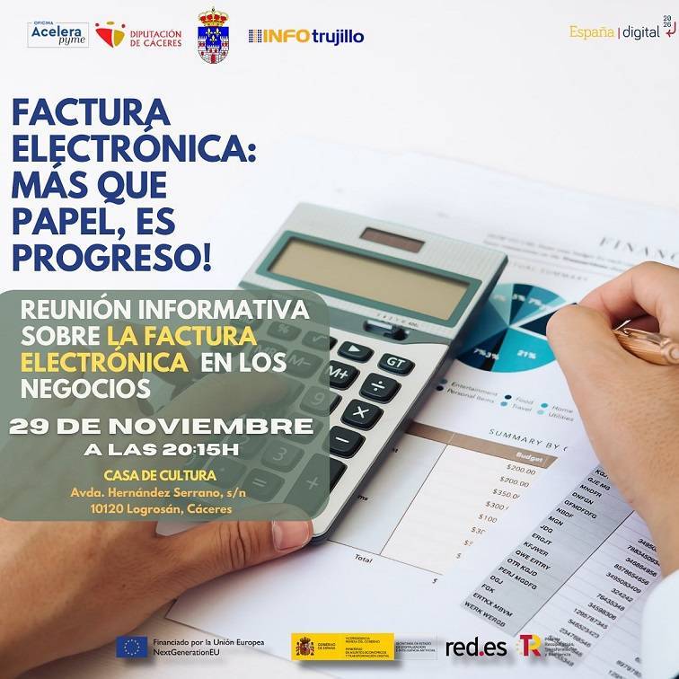 Reunión informativa sobre la factura electrónica (2023) - Logrosán (Cáceres)