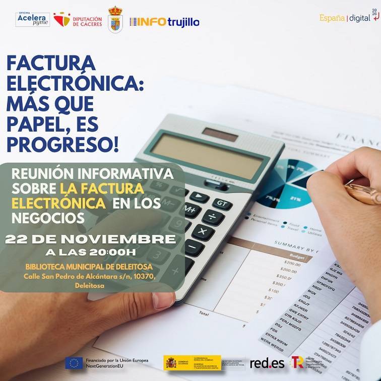 Reunión informativa sobre la factura electrónica en los negocios (2023) - Deleitosa (Cáceres)